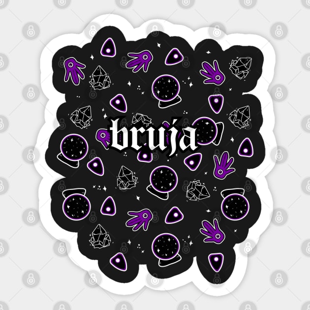 Witchcraft pattern Sticker by TeeAgromenaguer